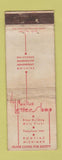 Matchbook Cover - The Letteip Shop Pontiac MI printing POOR