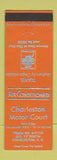 Matchbook Cover - Charleston Motor Court SC