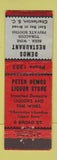 Matchbook Cover - Demos Restaurant Charleston SC liquor low phone #