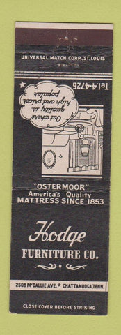 Matchbook Cover - Hodge Furniture Chattanooga TN