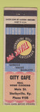 Matchbook Cover - City Cafe Shelbyville KY