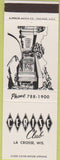 Matchbook Cover - Cerise Club LaCrosse WI