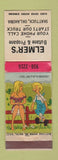 Matchbook Cover - Elmer's Butane Propane Shattuck OK hillbilly WORN