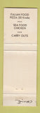 Matchbook Cover - Genii's Restaurant East Tawas MI WEAR SALMON