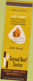 Matchbook Cover - Corned Beef Center Mount Prospect IL