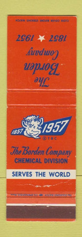Matchbook Cover - The Borden Chemical Company 1957 Elmer's Glue
