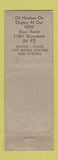 Matchbook Cover - Dick's Oil Service Fraser MI Agro oil WORN