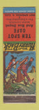 Matchbook Cover - Ten Spot Cafe Hot Springs SD