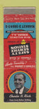 Matchbook Cover - Safety Service Station Newark NJ oil gas WORN