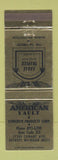 Matchbook Cover - American Vault Concrete burial funeral Detroit MI
