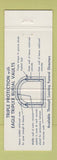 Matchbook Cover - American Vault Concrete burial funeral Detroit MI