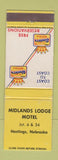 Matchbook Cover - Midlands Lodge Motel Hastings NE WEAR