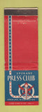 Matchbook Cover - Spokane Press Club WA WORN