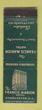 Matchbook Cover - Francis Marion Hotel Charleston SC WEAR