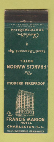 Matchbook Cover - Francis Marion Hotel Charleston SC WEAR
