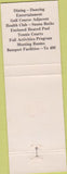 Matchbook Cover - Burlingshire Burlington WI