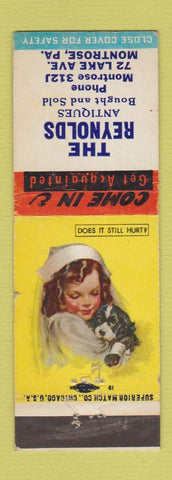 Matchbook Cover - The Reynolds Antiques Store Montrose PA
