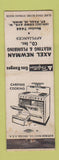 Matchbook Cover - Axel Newman Heating Plumbing St Paul MN WEAR