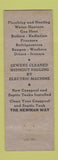 Matchbook Cover - Axel Newman Heating Plumbing St Paul MN WEAR