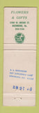 Matchbook Cover - Nickel's Florist Flowers Richmond VA