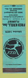 Matchbook Cover - Fred Krell Florist Flowers Chicago IL WEAR