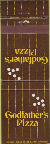 Matchbook Cover - Godfather's Pizza Mitchell SD