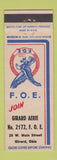 Matchbook Cover - Eagles Club Girard OH