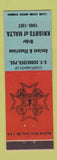 Matchbook Cover - Knights of Malta  Easton PA