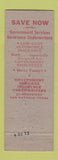 Matchbook Cover National Association Letter Carriers Postal 1952 San Antonio TX