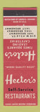 Matchbook Cover - Hector's Restaurants New York City