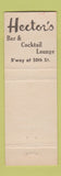 Matchbook Cover - Hector's Restaurants New York City
