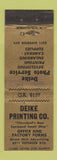 Matchbook Cover - Deike Printing Cleveland OH WEAR