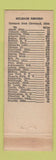 Matchbook Cover - Deike Printing Cleveland OH WEAR