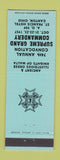 Matchbook Cover - Knights of Malta Canton OH Convention 1957 TEAL
