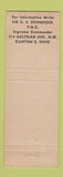 Matchbook Cover - Knights of Malta Canton OH Convention 1957 TEAL