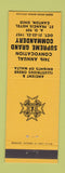 Matchbook Cover - Knights of Malta Canton OH Convention 1957 YELLOW