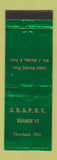 Matchbook Cover - UNAPOC Branch 10 Cleveland OH