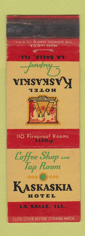 Matchbook Cover - Hotel Kaskaskia LaSalle IL WEAR