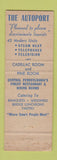 Matchbook Cover - Autoport State College PA WEAR