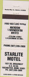 Matchbook Cover - Starlite Motel Rochester NM