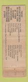 Matchbook Cover - Firestone Tires Shell oil gas New Haven CT WORN