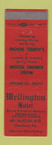 Matchbook Cover - Wellington Hotel Charleroi PA