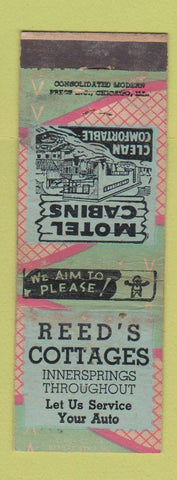 Matchbook Cover - Reed's Cottages WORN