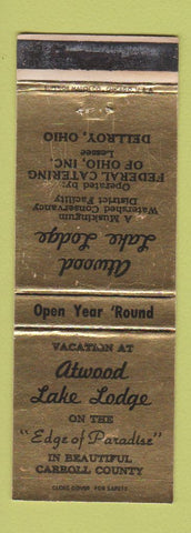 Matchbook Cover - Atwood Lake Lodge Dellroy OH