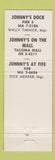 Matchbook Cover - Johnny's Dock Fife Tacoma WA