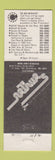 Matchbook Cover - Zim's Hamburgers San Francisco CA