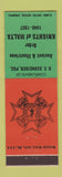 Matchbook Cover - Knights of Malta  Easton PA