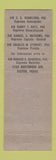 Matchbook Cover - Knights of Malta  Easton PA