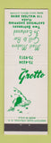 Matchbook Cover - The Grotto Eastwood Syracuse NY