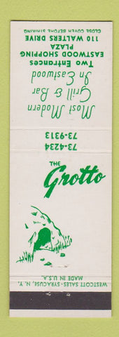 Matchbook Cover - The Grotto Eastwood Syracuse NY